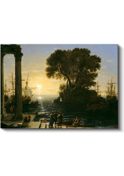 Claude Lorrain - Limanın Doğuşu Kanvas Tablo