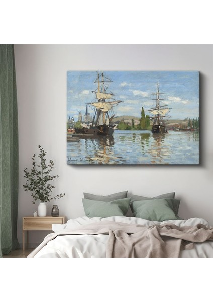 Claude Monet - Gemiler Kanvas Tablo