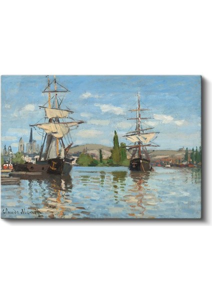 Claude Monet - Gemiler Kanvas Tablo