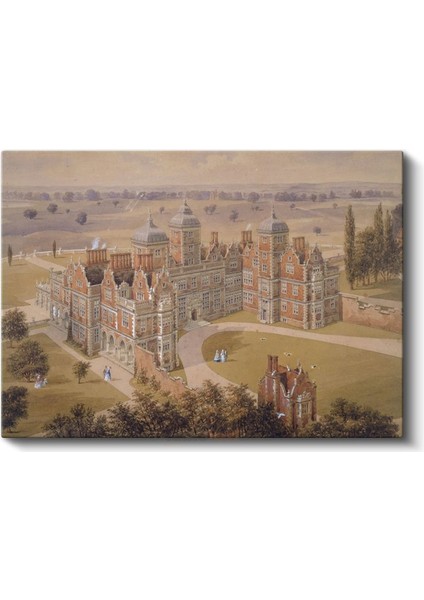 William Daniell - Aston Hall Malikânesi Kanvas Tablo fiyatları