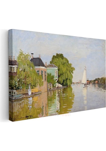 Claude Monet - Zaandam Kanalı Kanvas Tablo