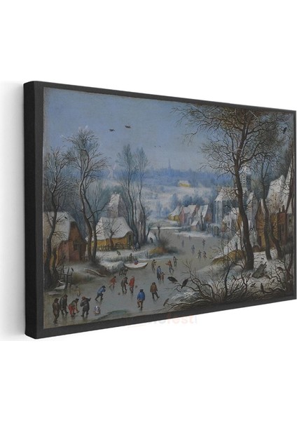 Pieter Bruegel - Kış Manzarası Kanvas Tablo modelleri