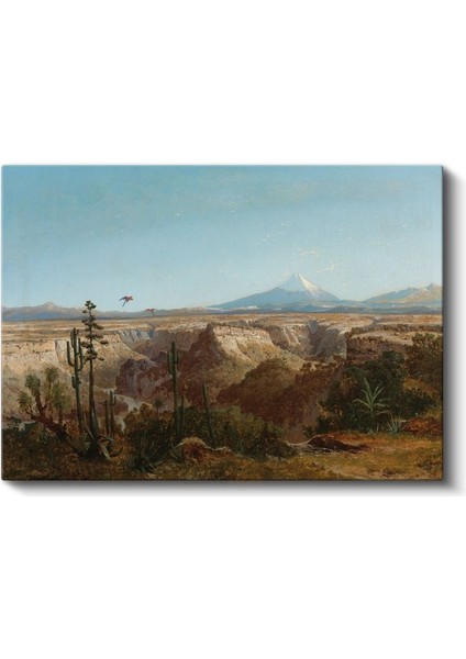 Frederic Edwin Church - Dağ Manzarası Kanvas Tablo fiyatları