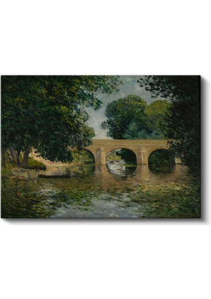 Claude Monet - Nehir Üzerindeki Köprü Kanvas Tablo