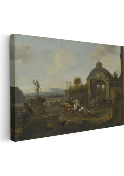 Philips Wouwerman - Av Sahnesi Kanvas Tablo