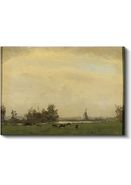 Willem Roelofs - Hollanda Kırsal Manzarası Kanvas Tablo fiyatları