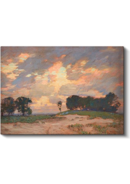Charles Courtney Curran - Günbatımı Manzarası Kanvas Tablo