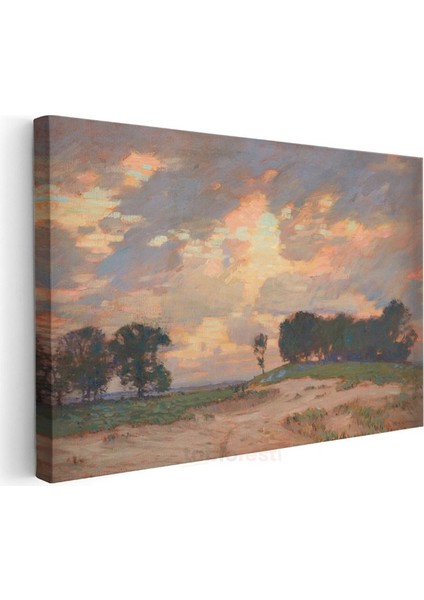 Charles Courtney Curran - Günbatımı Manzarası Kanvas Tablo