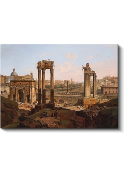 Giovanni Paolo Panini - Roma Forum Kalıntıları Kanvas Tablo