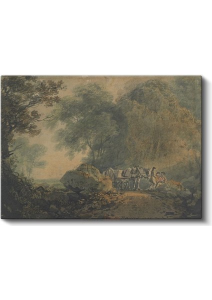 Thomas Gainsborough - Orman Yolunda Yolculuk Kanvas Tablo