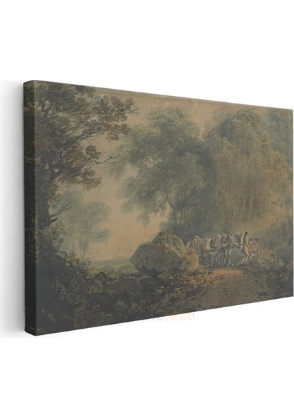 Thomas Gainsborough - Orman Yolunda Yolculuk Kanvas Tablo