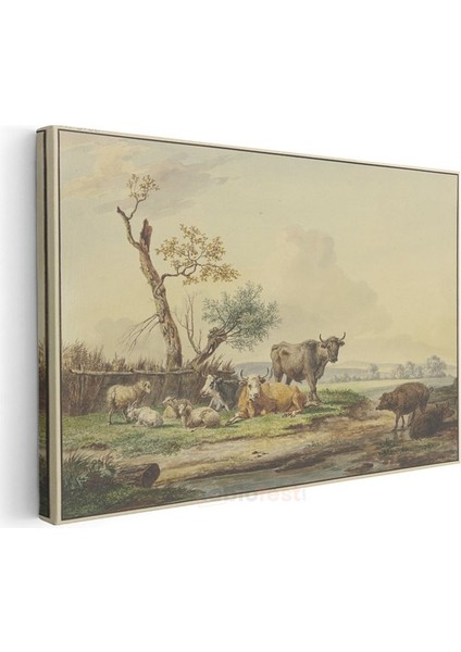 Paulus Potter - Çayırdaki Sığırlar Kanvas Tablo
