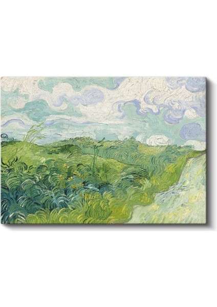 Vincent Van Gogh - Yeşil Buğday Tarlaları Kanvas Tablo fiyatları