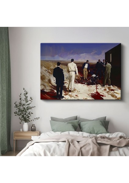 Michael Borremans - Çöl Incelemesi Kanvas Tablo