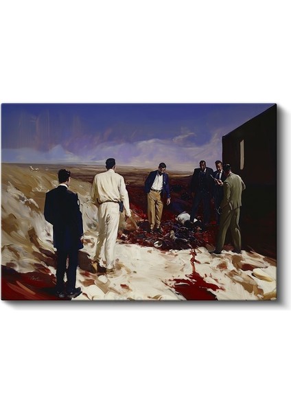 Michael Borremans - Çöl Incelemesi Kanvas Tablo fiyatları
