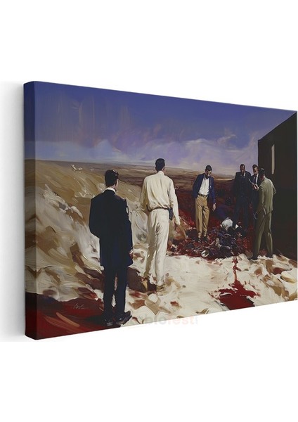 Michael Borremans - Çöl Incelemesi Kanvas Tablo modelleri