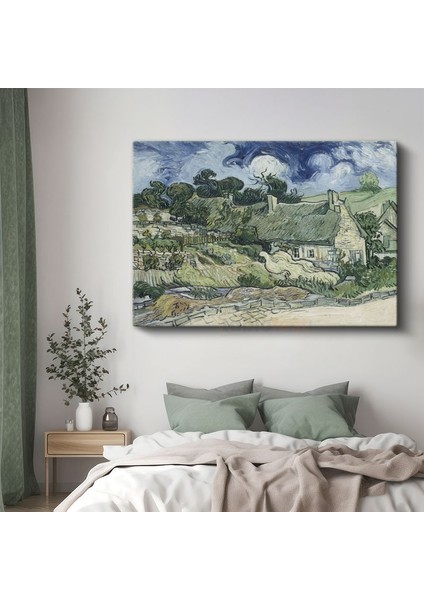 Vincent Van Gogh - Auvers'de Evler Kanvas Tablo