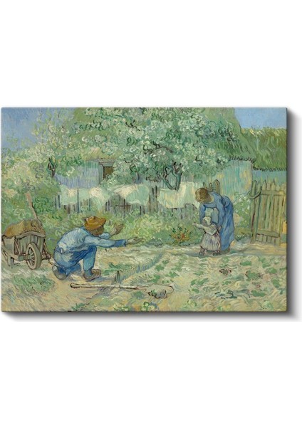 Vincent Van Gogh - Ilkbahar Bahçesi Kanvas Tablo fiyatları