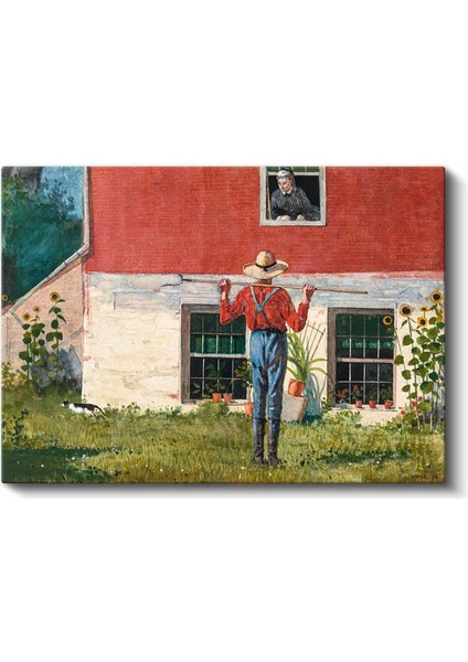 Winslow Homer - Rustic Courtship Kanvas Tablo