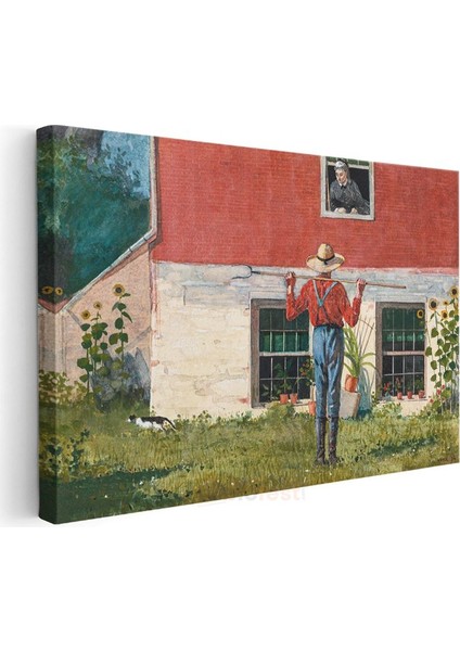 Winslow Homer - Rustic Courtship Kanvas Tablo
