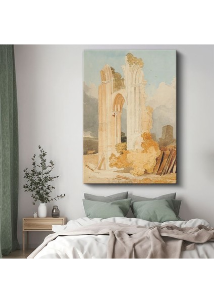 J.m.w. Turner - Manastır Kalıntıları Kanvas Tablo