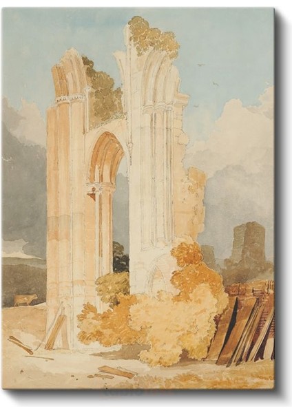 J.m.w. Turner - Manastır Kalıntıları Kanvas Tablo fiyatları