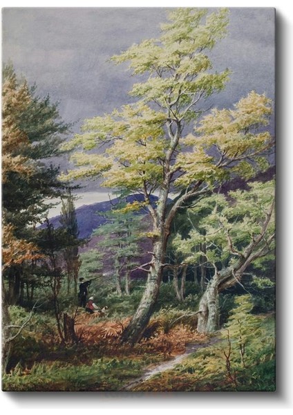John Constable - Sonbahar Ormanı Kanvas Tablo