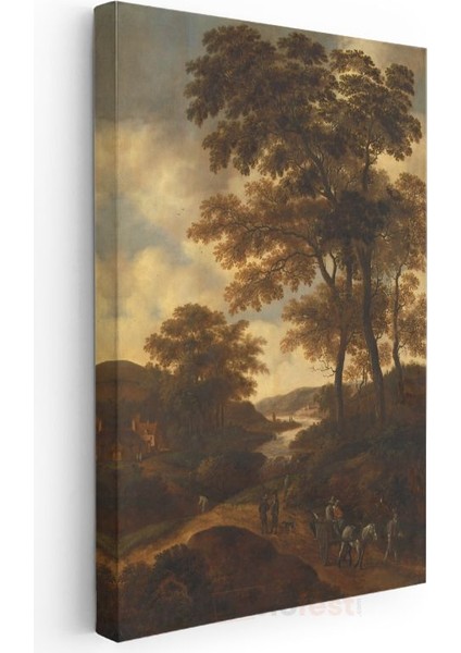 Jan Van Goyen - Nehir Manzarası Kanvas Tablo