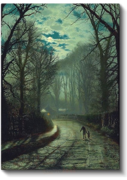 John Atkinson Grimshaw - Sisli Akşam Kanvas Tablo
