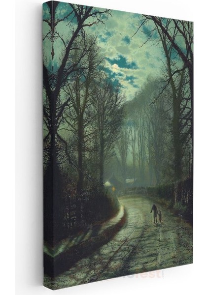 John Atkinson Grimshaw - Sisli Akşam Kanvas Tablo