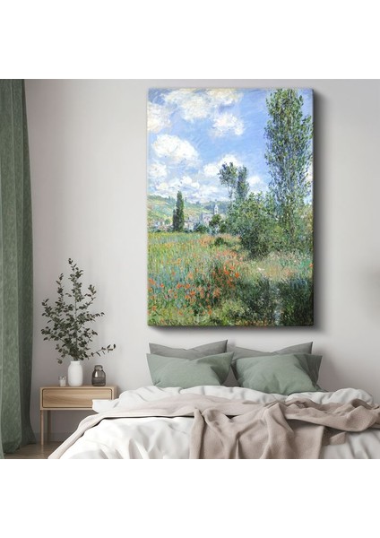 Claude Monet - Gelincik Tarlası Kanvas Tablo