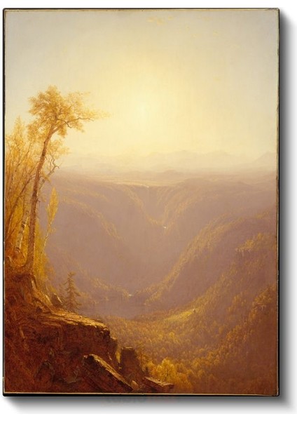Albert Bierstadt - Altın Vadi Kanvas Tablo