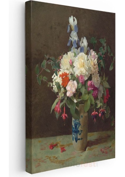 Henri Fantin-Latour - Çiçek Buketi Kanvas Tablo modelleri