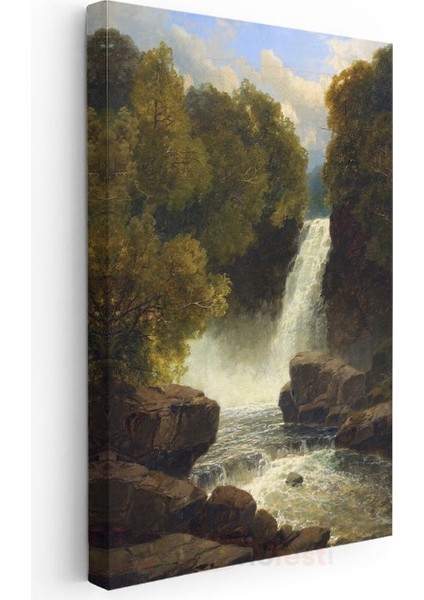 Albert Bierstadt - Şelale Manzarası Kanvas Tablo modelleri