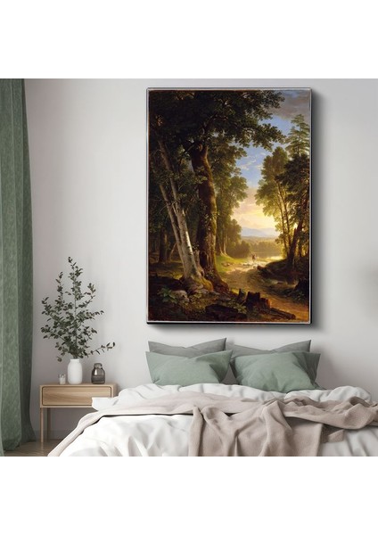 Asher Brown Durand - Orman Yolu Kanvas Tablo