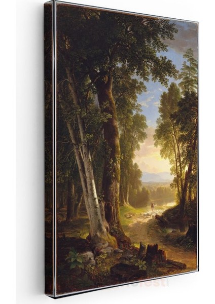 Asher Brown Durand - Orman Yolu Kanvas Tablo