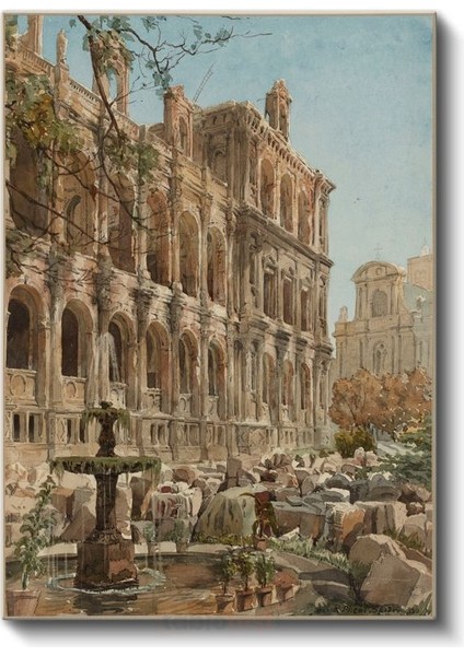 Richard Parkes Bonington - Roma Harabeleri Kanvas Tablo fiyatları