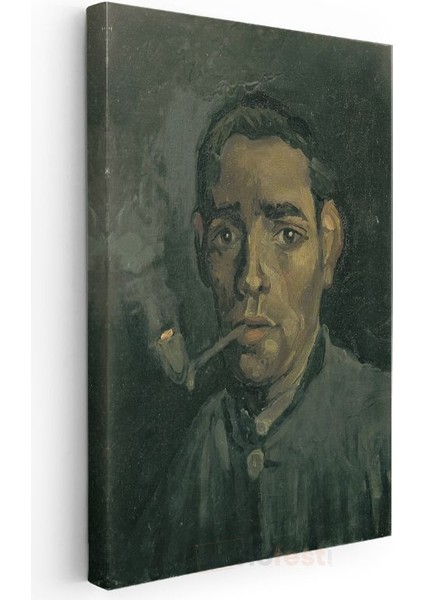 Vincent Van Gogh - Pipo Içen Adam Kanvas Tablo