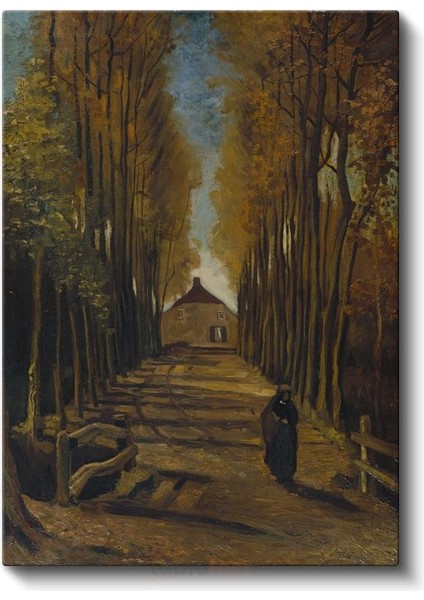 Vincent Van Gogh - Poplarlı Yol Kanvas Tablo