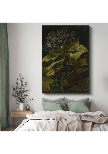 Vincent Van Gogh - Saksıda Çiçekler Kanvas Tablo