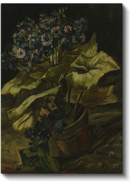 Vincent Van Gogh - Saksıda Çiçekler Kanvas Tablo