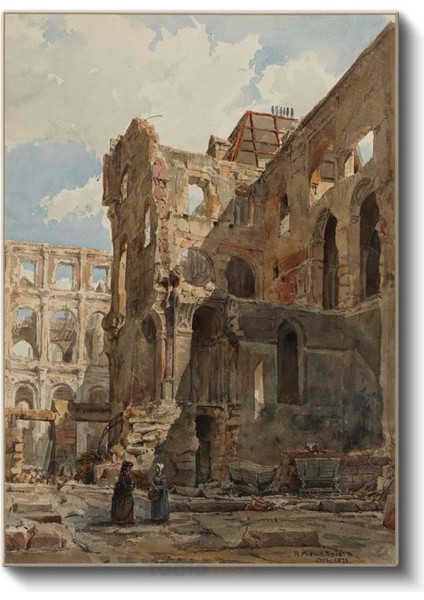 Richard Parkes Bonington - Hotel De Ville Kanvas Tablo fiyatları