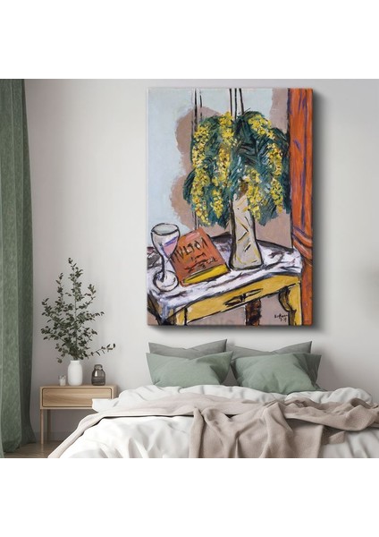 Henri Matisse - Mimoza Vazosu Kanvas Tablo