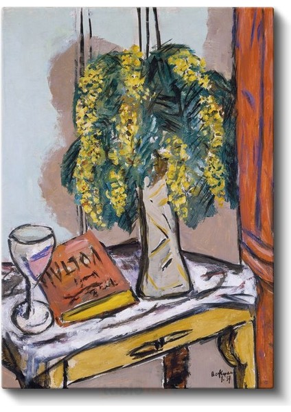 Henri Matisse - Mimoza Vazosu Kanvas Tablo fiyatları