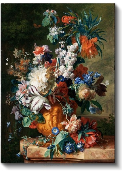 Jan Van Huysum - Çiçek Kompozisyonu Kanvas Tablo fiyatları