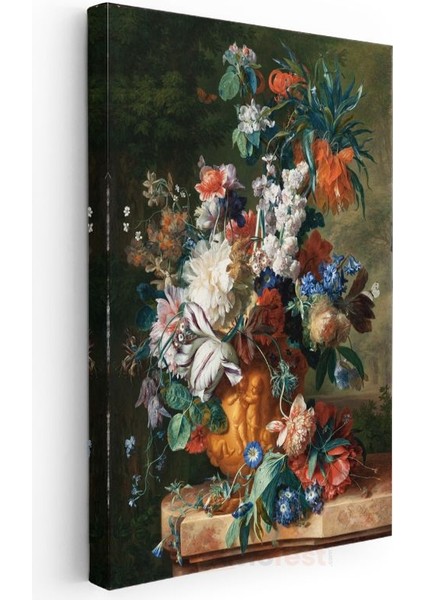 Jan Van Huysum - Çiçek Kompozisyonu Kanvas Tablo modelleri