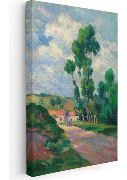 Maximilien Luce - Kırsal Yol Kanvas Tablo