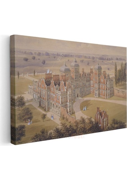 William Daniell - Aston Hall Malikânesi Kanvas Tablo