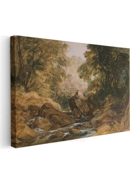 J.m.w. Turner - Kayalık Dere Manzarası Kanvas Tablo modelleri