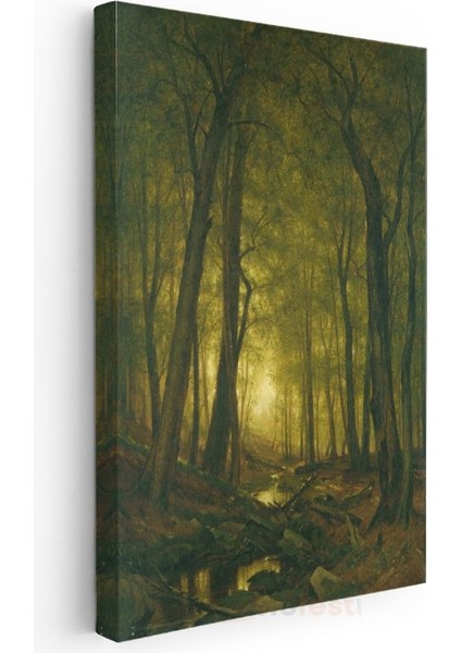 Albert Bierstadt - Orman Işığı Kanvas Tablo